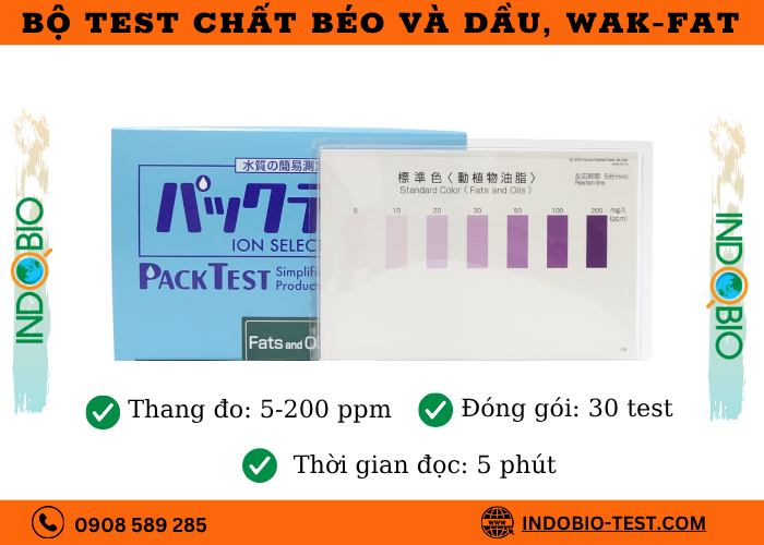 Packtest chất béo và dầu Kyoritsu, Wak-Fat